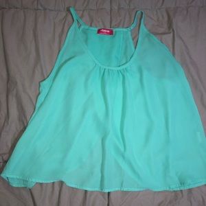 Teal dress top